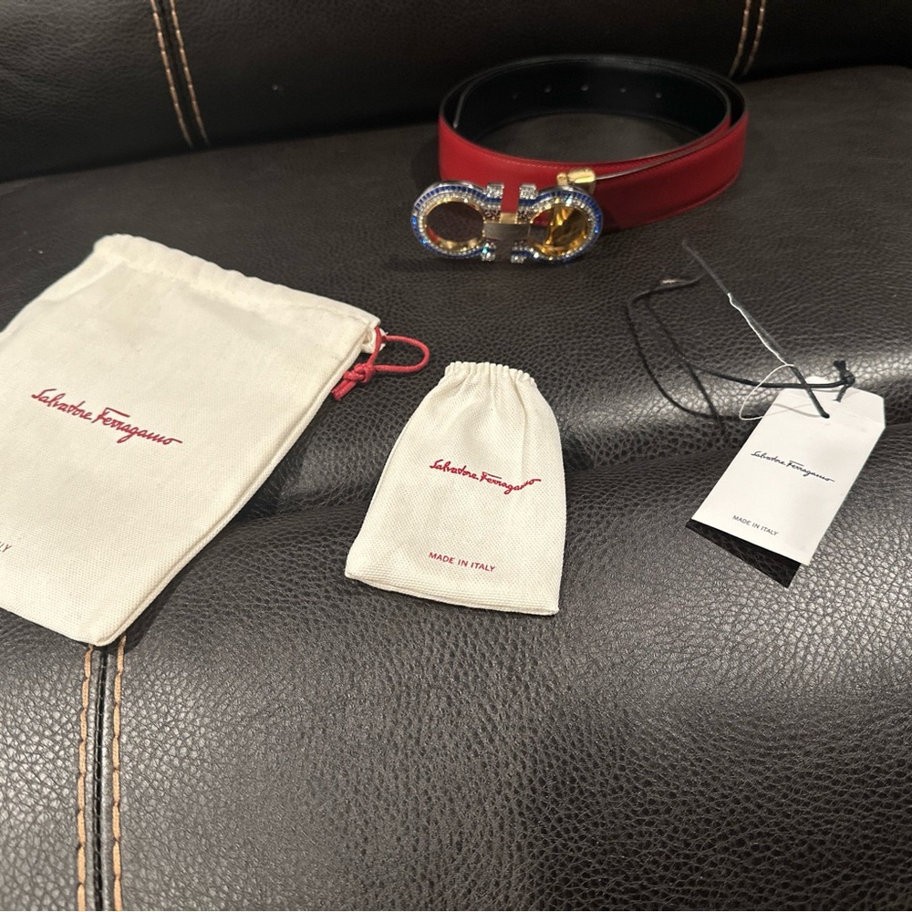 Salvatore Ferragamo Red Belt